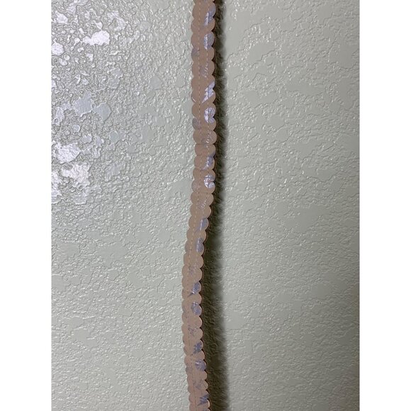 Betsey Johnson Black Brown Skinny Floral Belt Scallop Trim Size Large L - Picture 11 of 12